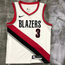 Portland Trail Blazers 21赛季 开拓者 主场 白色 3号 麦科勒姆