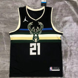 Milwaukee Bucks 21赛季雄鹿队 Jordan 主题版球衣 21号 霍勒迪
