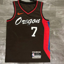 Portland Trail Blazers 21赛季 开拓者 城市版 咖啡色7号 布兰登.罗伊