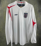 Long sleeve 2006 England home Retro Jersey Thailand Quality