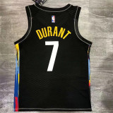 Brooklyn Nets 新款21赛季篮网队城市版7号杜兰特