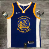 Golden State Warriors NBA勇士队20赛季V领蓝色30号