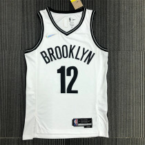Brooklyn Nets 75周年 篮网队 白色 12号 哈里斯