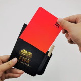 FIFA The referee's book of red and yellow cards