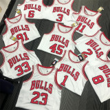 Chicago Bulls NBA 75周年 公牛队 白色 1号 罗斯