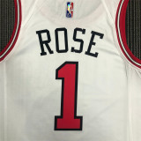 Chicago Bulls NBA 75周年 公牛队 白色 1号 罗斯