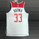 Washington Wizards  75周年 奇才队 白色 33号 库兹马