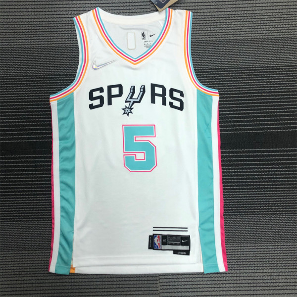 San Antonio Spurs  22赛季 马刺队 城市版 5号 穆里