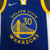 Golden State Warriors  75周年勇士队V领 蓝 2974 库里