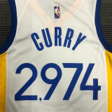 Golden State Warriors 75周年勇士队V领 白 2974 库里