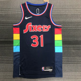 Philadelphia 76ers 22赛季 76人队 城市版 31号 库里