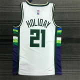 Milwaukee Bucks  22赛季 雄鹿队 城市版 21号 霍勒迪