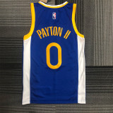 Golden State Warriors 75周年 勇士 蓝色 0号 小佩顿