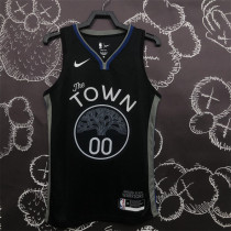 Golden State Warriors 20赛季 勇士 黑灰色 00号 库名加