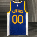 Golden State Warriors 75周年 勇士 蓝色 00号 库明加