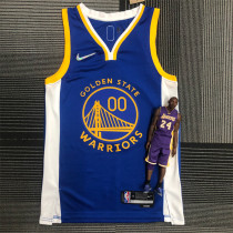 Golden State Warriors 75周年 勇士 蓝色 00号 库明加
