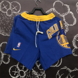 Golden State Warriors  勇士队 运动休闲短裤 蓝色