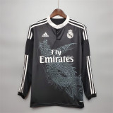 Long sleeve 14-15 Real Madrid Third Away black Retro Jersey Thailand Quality