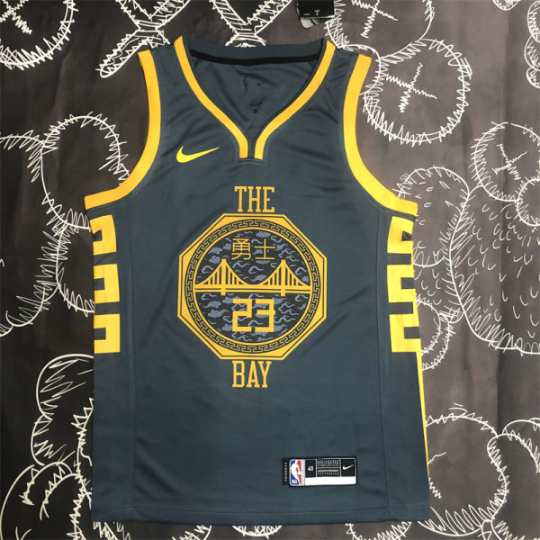 Golden State Warriors 18赛季 勇士 灰色 23号 格林