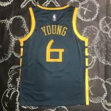 Golden State Warriors 18赛季 勇士 灰色 6号 尼克杨