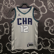 Charlotte Hornets 19赛季 黄蜂 灰色 1号 鲍尔