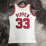 Chicago Bulls SW公牛队98赛季白色33号 皮蓬