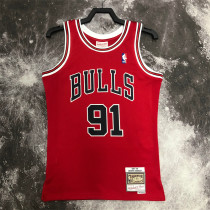 Chicago Bulls  SW公牛队98赛季红色91号 罗德曼