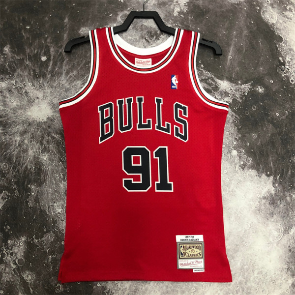 Chicago Bulls  SW公牛队98赛季红色91号 罗德曼