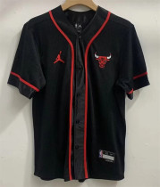 Chicago Bulls NBA公牛热身赛前服黑