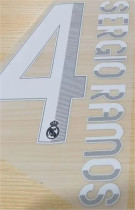 12-13 Real Madrid Away Vintage Ball Star ：SERGIO RAMOS 4#