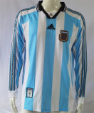 Long sleeve 1998Argentina home Retro Jersey Thailand Quality