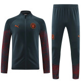 23-24 Manchester City (dark grey) Jacket Adult Sweater tracksuit set