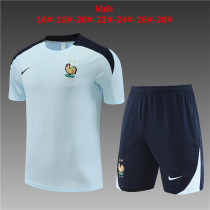Kids kit 2024 France (Training clothes) Thailand Quality