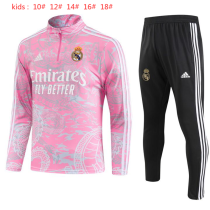 Young 23-24 Real Madrid (pink) Sweater tracksuit set