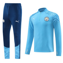 23-24 Manchester City (sky blue) Adult Sweater tracksuit set