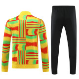 23-24 Ghana (yellow) Jacket Adult Sweater tracksuit set