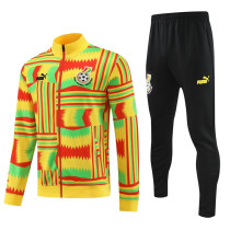 23-24 Ghana (yellow) Jacket Adult Sweater tracksuit set
