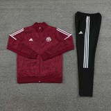 23-24 Bayern München (bordeaux) Jacket Sweater tracksuit set