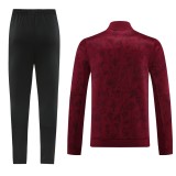 23-24 Bayern München (bordeaux) Jacket Sweater tracksuit set