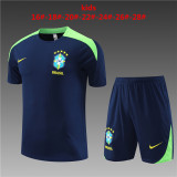 Kids kit 2024 Brazil (Training clothes) Thailand Quality