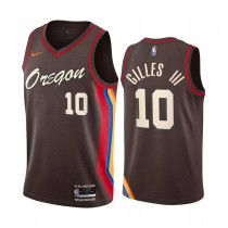 波特兰开拓者 Portland Trail Blazers City Edition  GILLES III  10#