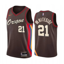 波特兰开拓者 Portland Trail Blazers City Edition  WHITESIDE  21#