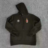 24-25 AC Milan (black) Fleece Adult Sweater tracksuit