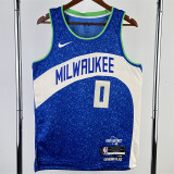 24 雄鹿队 Milwaukee Bucks City Edition:LILLARD 0#