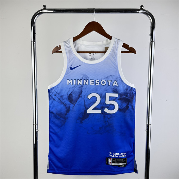 24森林狼 Minnesota Timberwolves City Edition:ROSE  25#