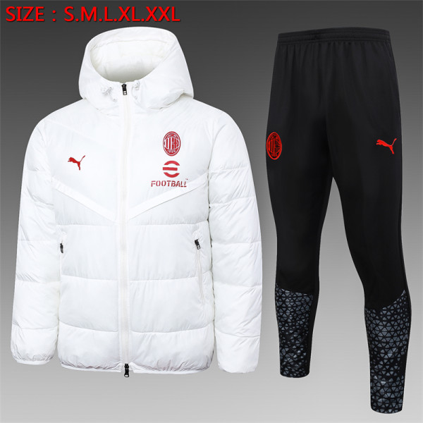 23-24 AC Milan (white) Cotton-padded clothes Soccer Jacket