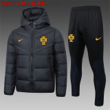 23-24 Portugal (black) Cotton-padded clothes Soccer Jacket