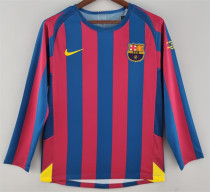 UEFA Long sleeve 05-06 FC Barcelona home Retro Jersey Thailand Quality