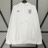 24-25 SC Corinthians (white) Windbreaker Soccer Jacket