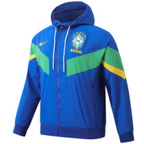 Player Version 2024 Brazil (blue) Windbreaker Soccer Jacket